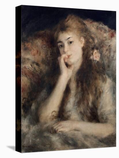 Thoughtful, La Pensee-Pierre-Auguste Renoir-Stretched Canvas