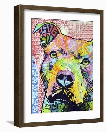 Thoughtful Pit Bull This Years Love 2013 Part 1-Dean Russo-Framed Giclee Print