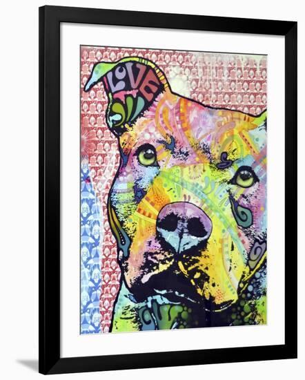 Thoughtful Pit Bull This Years Love 2013 Part 1-Dean Russo-Framed Giclee Print