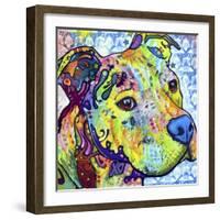 Thoughtful Pit Bull This Years Love 2013 Part 2-Dean Russo-Framed Giclee Print