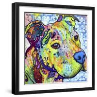 Thoughtful Pit Bull This Years Love 2013 Part 2-Dean Russo-Framed Giclee Print