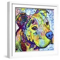 Thoughtful Pit Bull This Years Love 2013 Part 2-Dean Russo-Framed Giclee Print