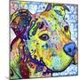 Thoughtful Pit Bull This Years Love 2013 Part 2-Dean Russo-Mounted Giclee Print