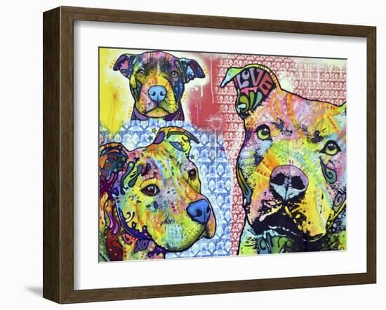 Thoughtful Pit Bull This Years Love 2013 Part 3-Dean Russo-Framed Giclee Print