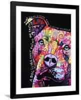 Thoughtful Pit Bull-Dean Russo-Framed Giclee Print