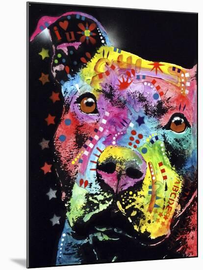 Thoughtful Pit-Dean Russo-Mounted Giclee Print
