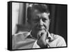 Thoughtful Portrait of Governor of Georgia, Jimmy Carter-Stan Wayman-Framed Stretched Canvas