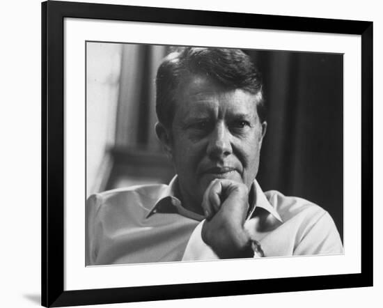 Thoughtful Portrait of Governor of Georgia, Jimmy Carter-Stan Wayman-Framed Photographic Print