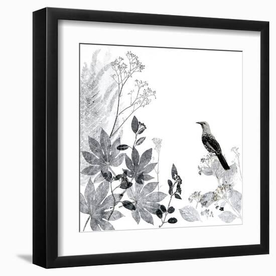 Thoughtful Wattlebird-Trudy Rice-Framed Art Print