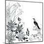 Thoughtful Wattlebird-Trudy Rice-Mounted Art Print