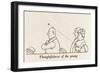 Thoughtfulness of Young-William Heath Robinson-Framed Art Print