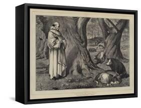 Thoughts of Christmas-Henry Stacey Marks-Framed Stretched Canvas