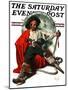 "Thoughts of Home" Saturday Evening Post Cover, June 14,1924-Norman Rockwell-Mounted Giclee Print