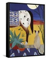 Thoughts on a Desert Moon-Jan Panico-Framed Stretched Canvas