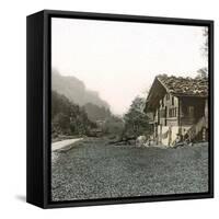 Thoune (Switzerland), a Chalet, Circa 1860-Leon, Levy et Fils-Framed Stretched Canvas