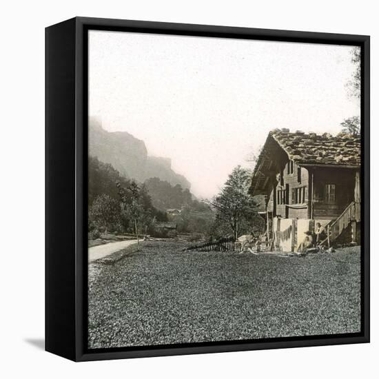 Thoune (Switzerland), a Chalet, Circa 1860-Leon, Levy et Fils-Framed Stretched Canvas