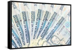 Thousand Filipino Peso Notes-Tethys Imaging LLC-Framed Stretched Canvas