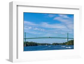 Thousand Islands international bridge in Ontario, Canada-null-Framed Photographic Print