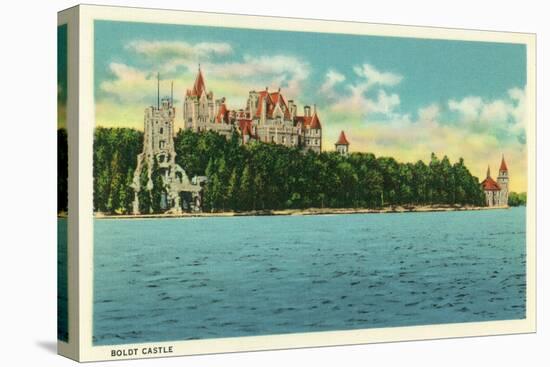 Thousand Islands, New York - View of Boldt Castle-Lantern Press-Stretched Canvas