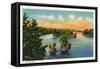 Thousand Islands, New York - View of Lost Channel-Lantern Press-Framed Stretched Canvas