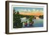 Thousand Islands, New York - View of Lost Channel-Lantern Press-Framed Art Print