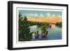 Thousand Islands, New York - View of Lost Channel-Lantern Press-Framed Art Print