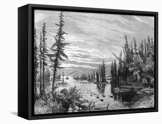 Thousand Islands Region, Ontario, Canada, 19th Century-Paul Huet-Framed Stretched Canvas