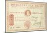 Thousand Livre Banknote with a Picture of Louis XVI-null-Mounted Giclee Print