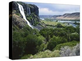 Thousand Springs, Snake River, Idaho, USA-Charles Gurche-Stretched Canvas