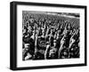 Thousands of Red Army Soldiers Raise their Clenched Fists-null-Framed Photo