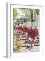 Thousands of Sitting Buddhas in Park - Maha Bodhi Ta Htaunghtaung, Myanmar-Alex Robinson-Framed Photographic Print