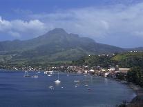 Saint Pierre Bay, with Mont Pele Volcano, Martinique, West Indies, Caribbean, Central America-Thouvenin Guy-Photographic Print