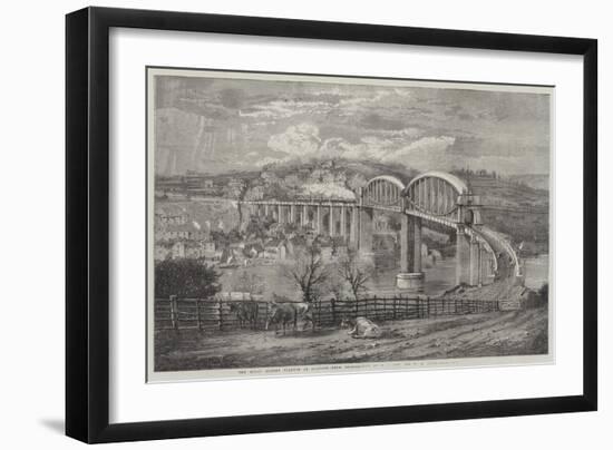 Thr Royal Albert Viaduct at Saltash-Richard Principal Leitch-Framed Giclee Print