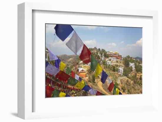 Thrangu Tashi Yangtse Monastery Inside Namobuddha Complex, Dhulikhel, Kathmandu Valley, Nepal, Asia-Ian Trower-Framed Photographic Print