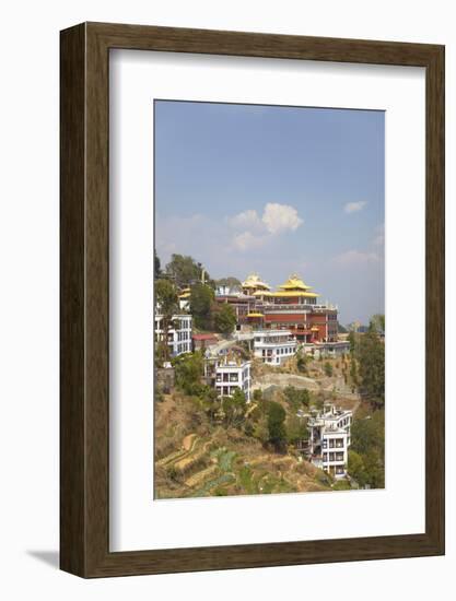 Thrangu Tashi Yangtse Monastery Inside Namobuddha Complex, Dhulikhel, Kathmandu Valley, Nepal, Asia-Ian Trower-Framed Photographic Print