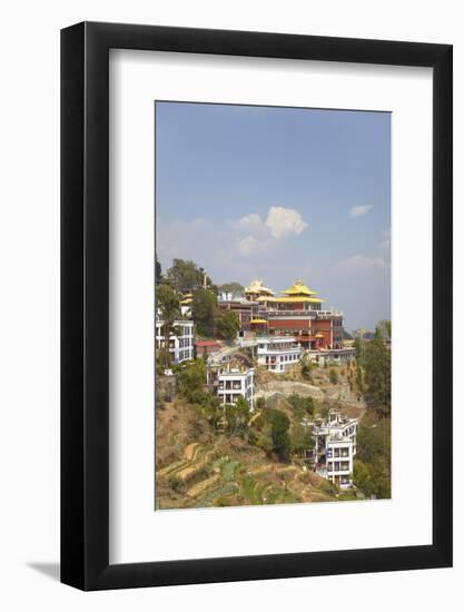 Thrangu Tashi Yangtse Monastery Inside Namobuddha Complex, Dhulikhel, Kathmandu Valley, Nepal, Asia-Ian Trower-Framed Photographic Print