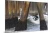 Threading the Pier-Chris Moyer-Mounted Photographic Print