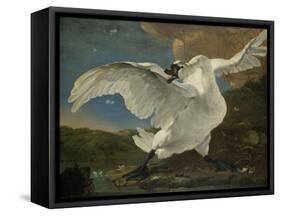 Threatened Swan, Jan Asselijn-Jan Asselijn-Framed Stretched Canvas