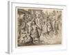 Threatened with Excommunication by the Pope Luther Travels to Worms-Gustav Konig-Framed Art Print