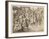 Threatened with Excommunication by the Pope Luther Travels to Worms-Gustav Konig-Framed Art Print