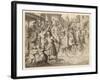 Threatened with Excommunication by the Pope Luther Travels to Worms-Gustav Konig-Framed Art Print