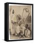 Three Abyssinians in Traditional Dress, c.1880-90-Luigi Naretti-Framed Stretched Canvas