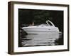 Three Adults on a Yacht-null-Framed Photographic Print