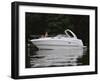 Three Adults on a Yacht-null-Framed Photographic Print