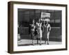 Three African American Women with Sign Reading, 'Segregation Is Discrimination'-null-Framed Photo