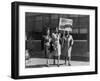 Three African American Women with Sign Reading, 'Segregation Is Discrimination'-null-Framed Photo