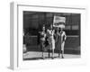 Three African American Women with Sign Reading, 'Segregation Is Discrimination'-null-Framed Photo