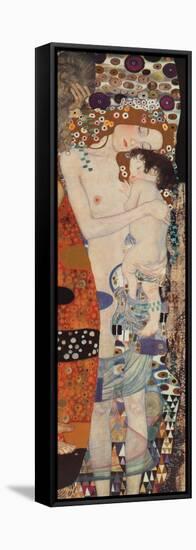 Three Ages of Woman-Gustav Klimt-Framed Stretched Canvas