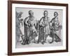 Three American Cherokee Chiefs, 1762-null-Framed Giclee Print