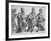 Three American Cherokee Chiefs, 1762-null-Framed Giclee Print